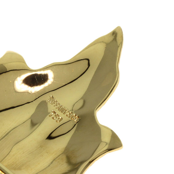 Tiffany Maple Leaf Brooch K18 Yellow Gold for Women - Picture 5 of 6
